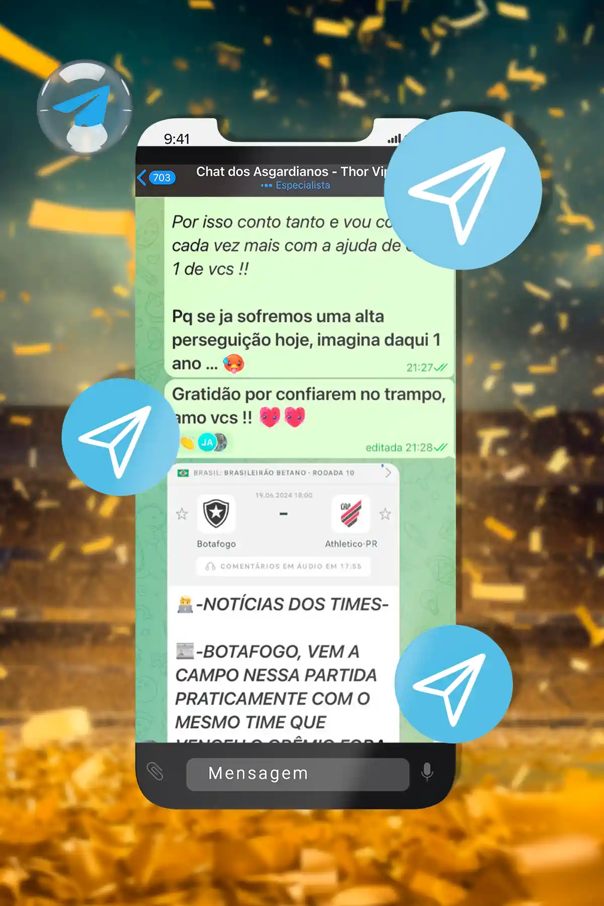 Print de depoimento de um membro da ThorBet